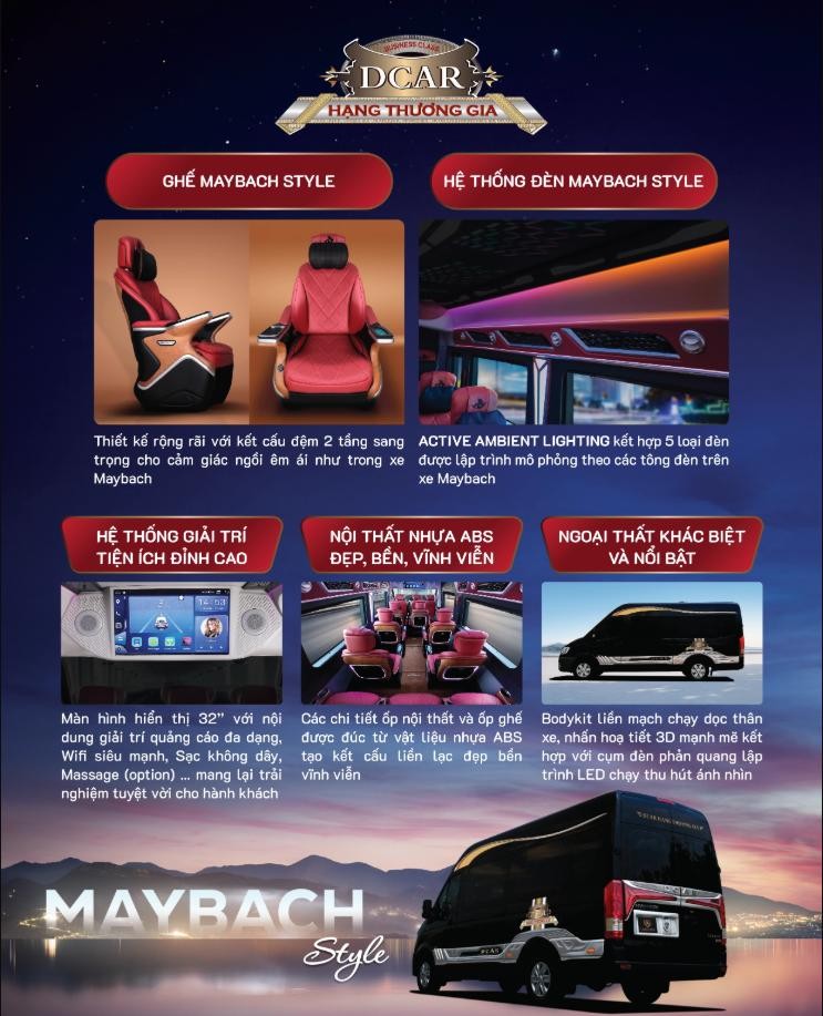 [2026] Bảng giá thuê xe limousine 9 chỗ tại Gia Lai