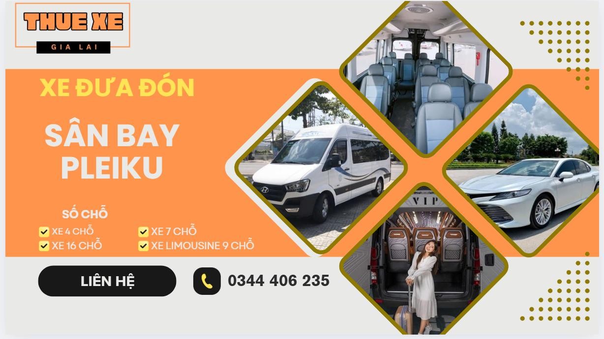 Dịch vụ xe đưa đón sân bay Pleiku