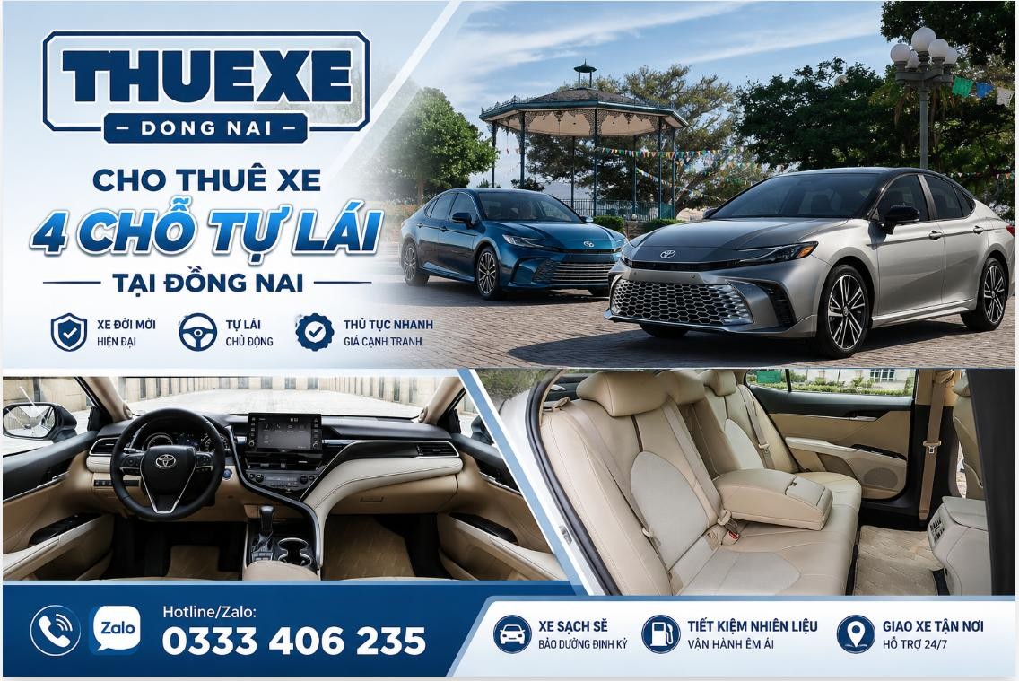 Thuê xe 4 chỗ tự lái tại Đồng Nai