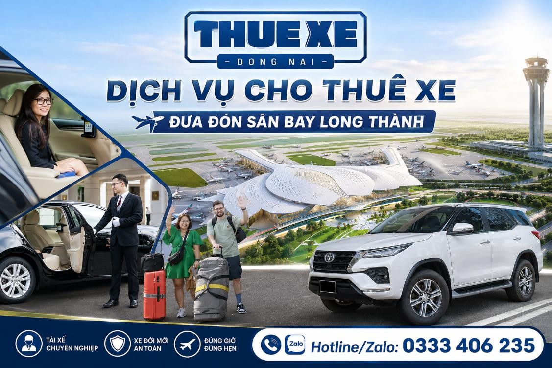 Cho thuê xe đưa đón sân bay Long Thành